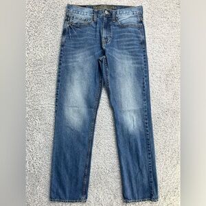 American Eagle Jeans Mens 30 x 34 Relaxed Straight 100% Cotton Regular Wash